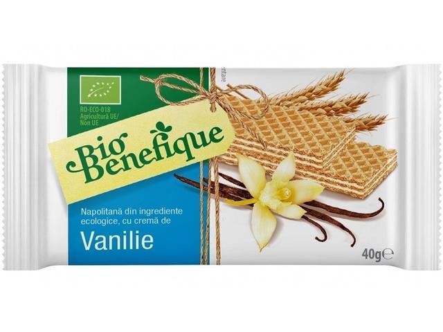 Napolitana cu crema de vanilie Bio Benefique 40 g