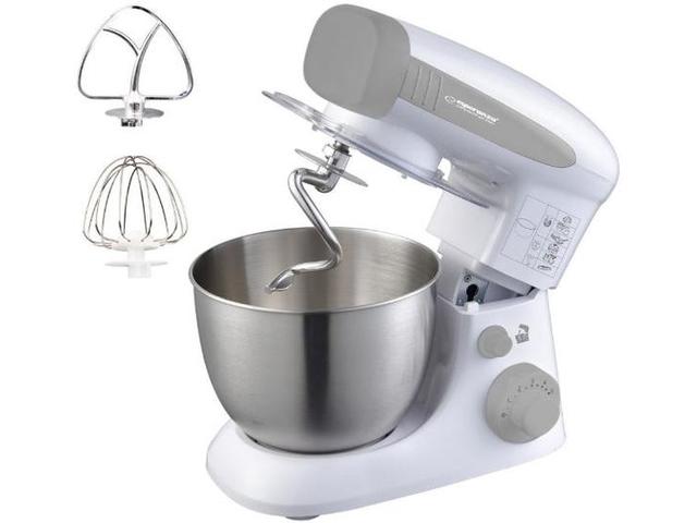 Mixer cu bol Esperanza EKM024, 800W, 6 viteze, Bol 4L (Argintiu)