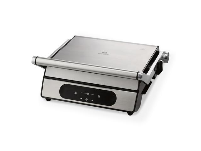 Aparat grill si wafe, Mandine MGW2200-23, Argintiu