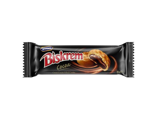 Biscuiti Umpluti Cu Crema De Cacao Biskrem Ulker 80 G