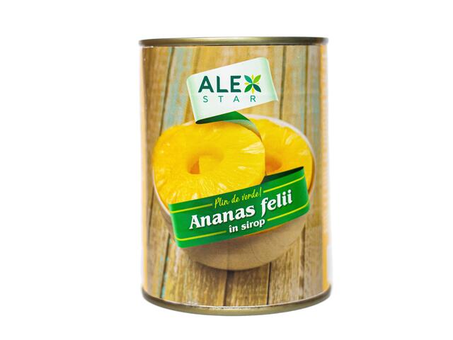 Alex Star Ananas felii in sirop 565 g