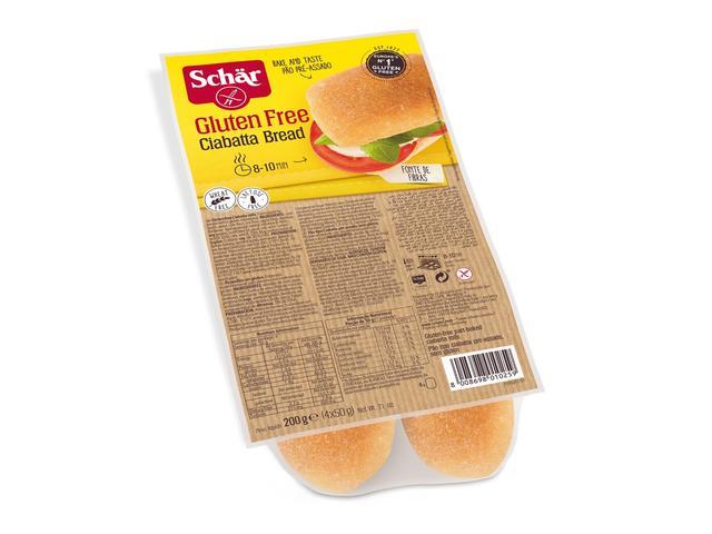 Paine ciabatta fara gluten 200 g Dr. Schar