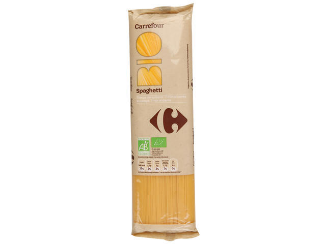 Spaghetti Carrefour Bio 500 G