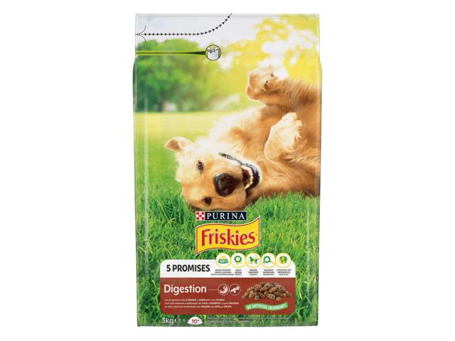 Friskies, hrana uscata pentru caini cu vita, Miel si Cicoare 3kg