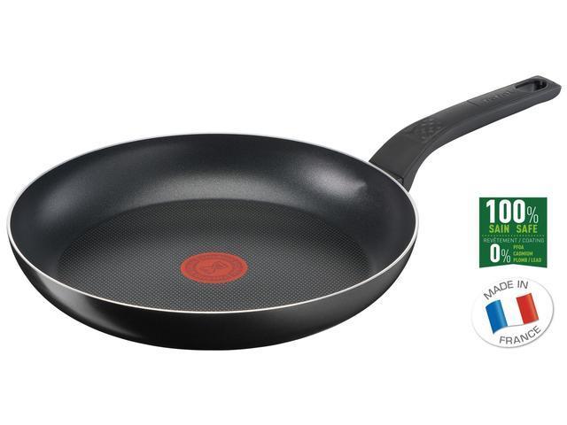 Tigaie cu invelis antiaderent Tefal Simply Clean, aluminiu, 24 cm, Negru