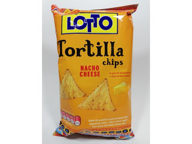 Lotto tortilla chips nacho cheese 85 g