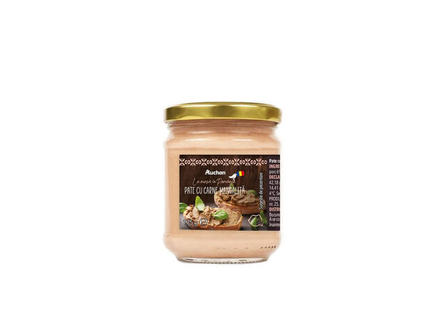 Pate cu carne de porc Auchan La Masa in Romania, 175 g
