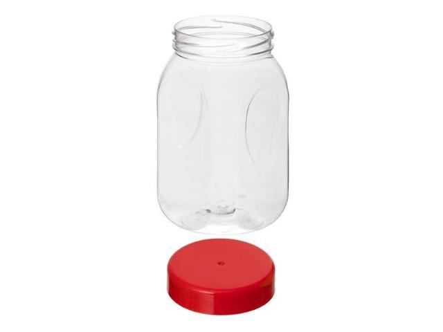 Borcan plastic cu capac 0.5 L