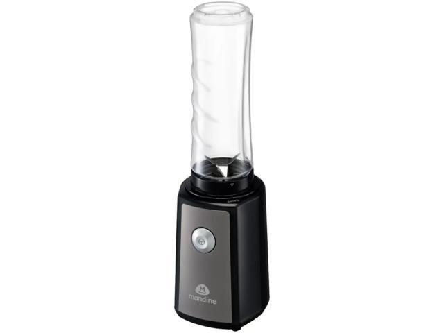 Mini blender sport Mandine MSB3002B-17, 300W, 2 vase, 500ML, Negru