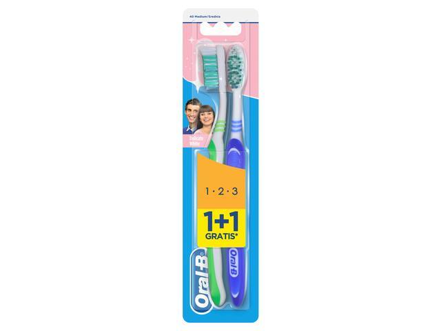Periuta de dinti manuala Oral-B 3 Effect Delicate White, 2 buc