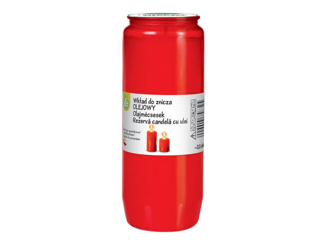 Rezerva candela cu ulei, 3.5 zile timp de ardere