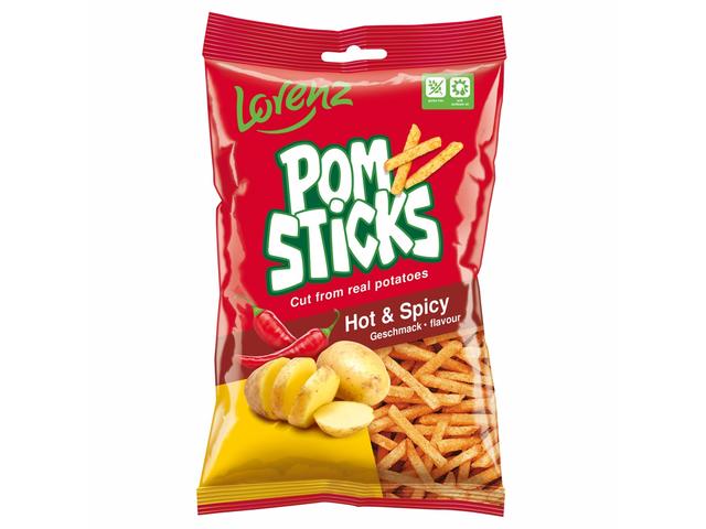 *Pomsticks Hot&Spicy 85G Loren