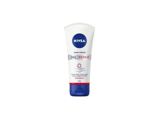 Crema De ingrijire A Mainilor Nivea 3-in-1 Reparatoare, 75 ML