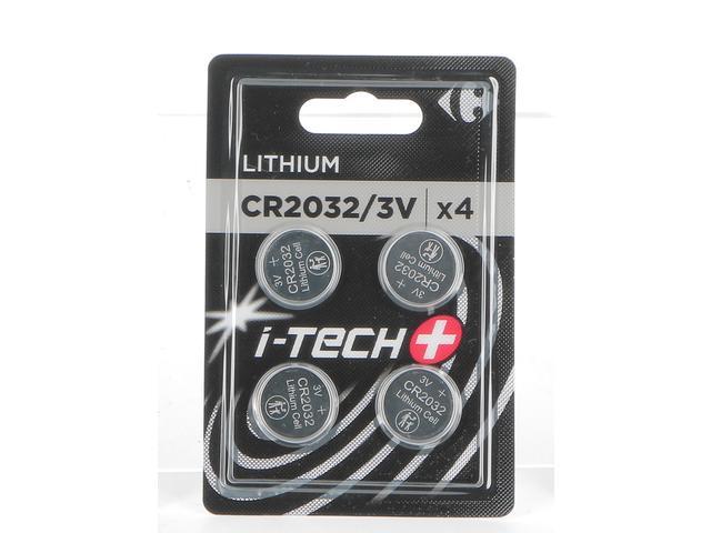 Set 4 baterii litiu Carrefour I-Tech CR2032, 3 V