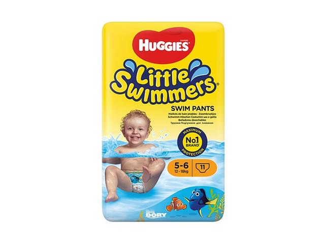 Scutece-Chilotel Pentru Apa Huggies,Little Swimmers (Nr 5-6) 11 Buc, 12-18 Kg