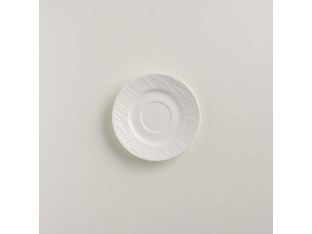 Cescuta cu farfurioara ROCK 200ml alb