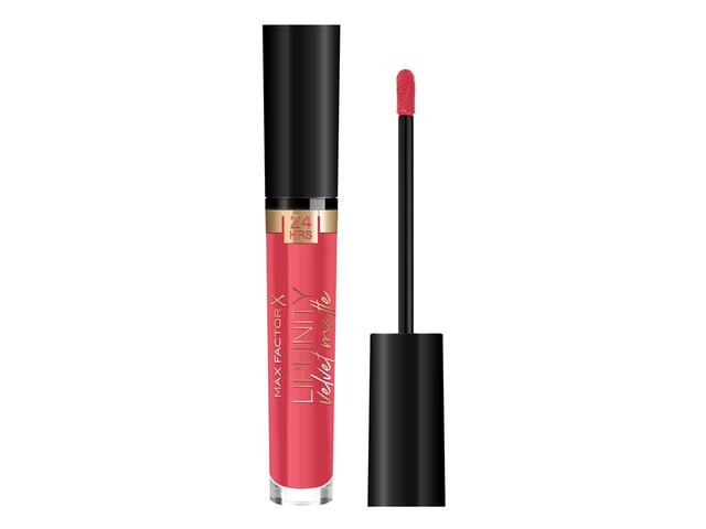 Ruj lichid Max Factor Lipfinity Velvet Matte 25 Red Luxury, 3,5g