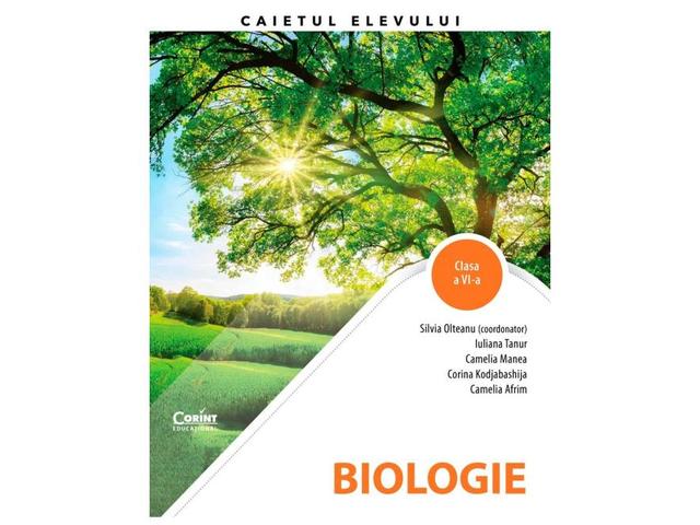 Biologie. Caietul elevului pentru clasa a VI-a