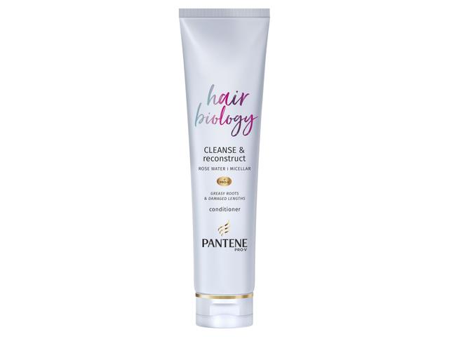 Balsam de par Pantene Pro-V Hair Biology Cleanse & Reconstruct pentru par gras si deteriorat la varfuri, 160 ML