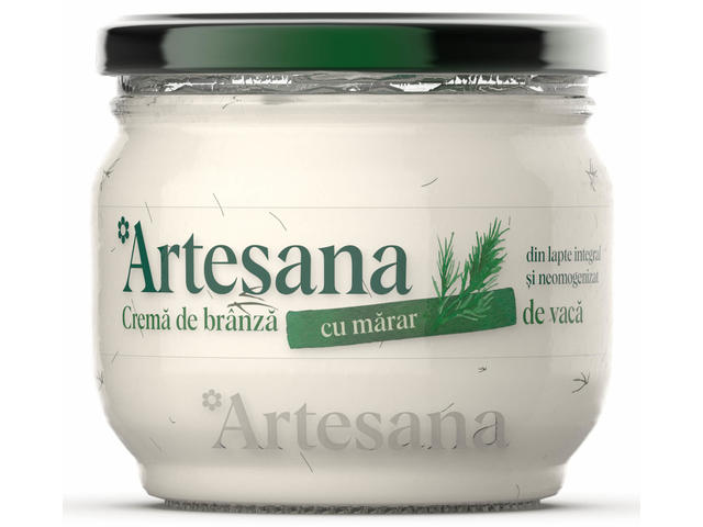 Crema de branza din lapte de vaca cu marar 200g Artesana