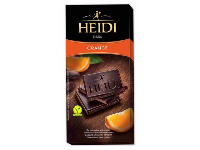 Ciocolata Heidi Dark Orange 80g