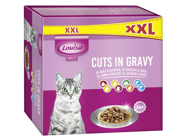 Louisa hrana umeda pentru pisici 24 x 100 2,4 kg