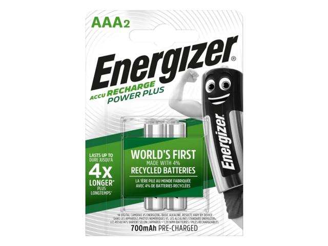 Set 2 baterii reincarcabile AAA Energizer, 700 mAh