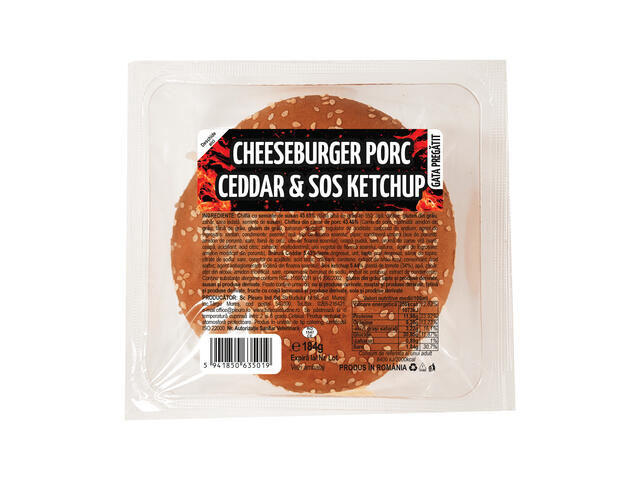 Cheeseburger porc&sos ketchup 184 g