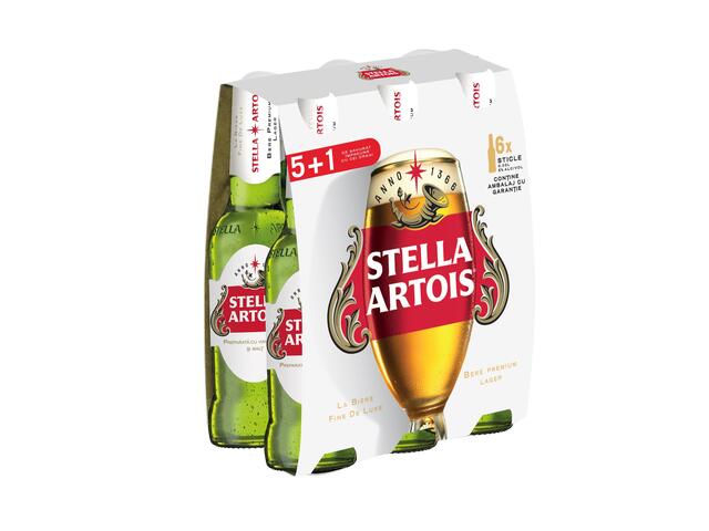 Bere Blonda Stella Artois 6X0.33L(5+1)