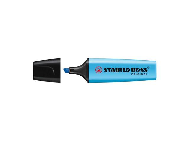 Stabilo Boss Textmarker varf retezat bleu 2-5 mm