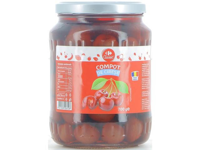 Compot cirese 700g Carrefour