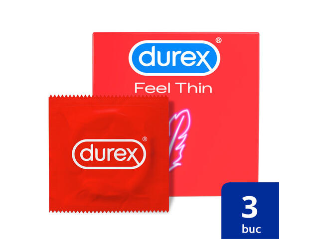 Prezervative Durex Feel Thin 3 Bucati