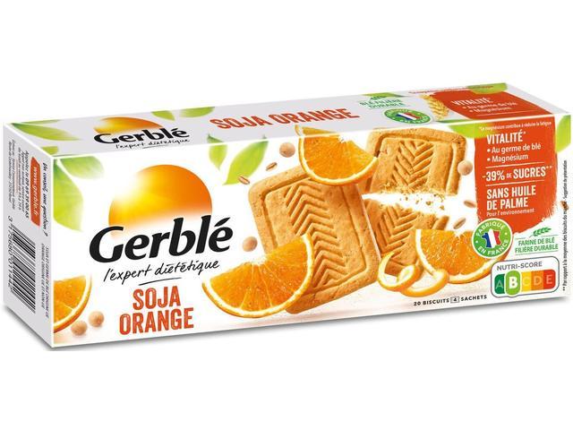 Biscuiti cu soia si portocale Gerble 280g