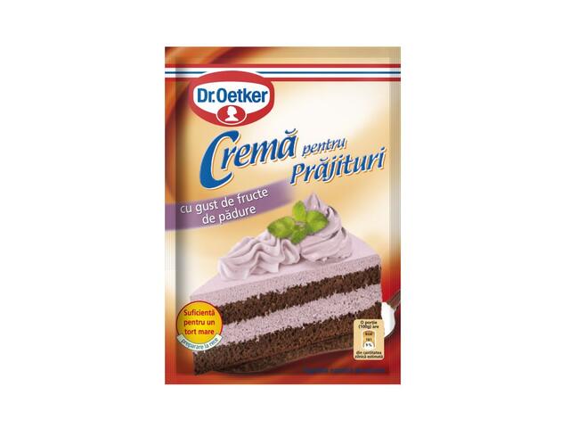 Crema pentru prajituri cu gust de fructe de padure Dr.Oetker 50g