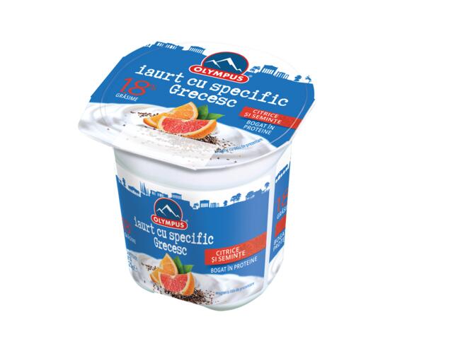 Iaurt Grecesc Citrice Seminte 125g Olympus