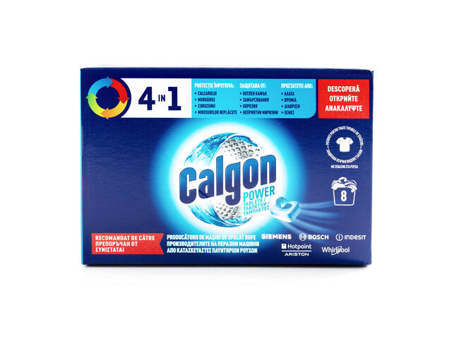 Tablete anticalcar 3in1 Calgon Powerball 8 bucati