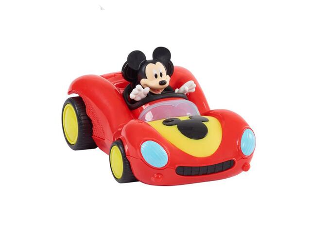 Figurina Mickey Mouse cu masina de curse, 38757