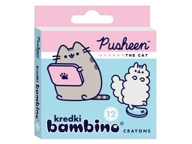 Creioane colorate Pusheen Bambino, 12 culori