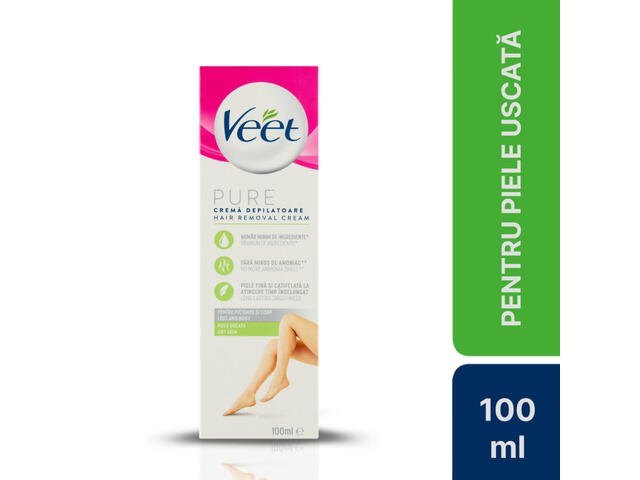 Veet Pure crema epilatoare pentru piele uscata 100 ML