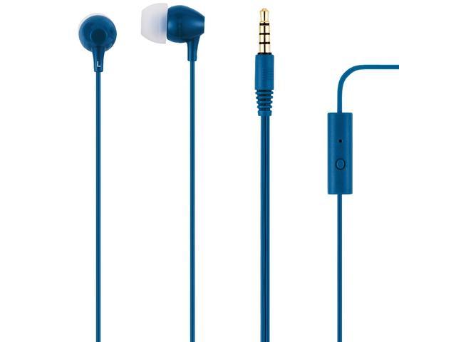 Casti audio in-ear Poss PSEAR181NB, microfon, Albastru