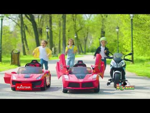 Masinuta electrica cu telecomanda, Rastar, Ferarri 488 Pista, 12V, Rosu