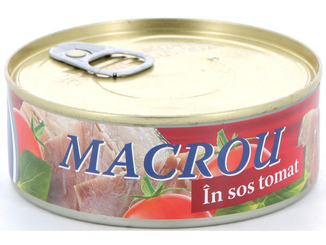 Macrou in sos tomat Baltic Club, 240 g