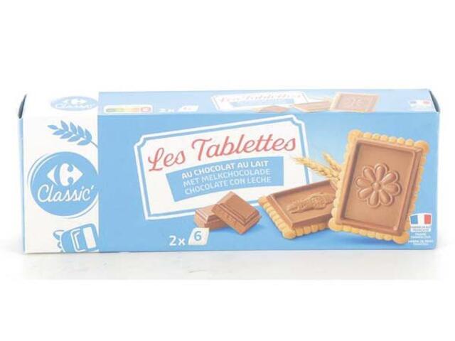 Biscuiti Cu Unt Si Cu Ciocolata Cu Lapte 150G Carrefour