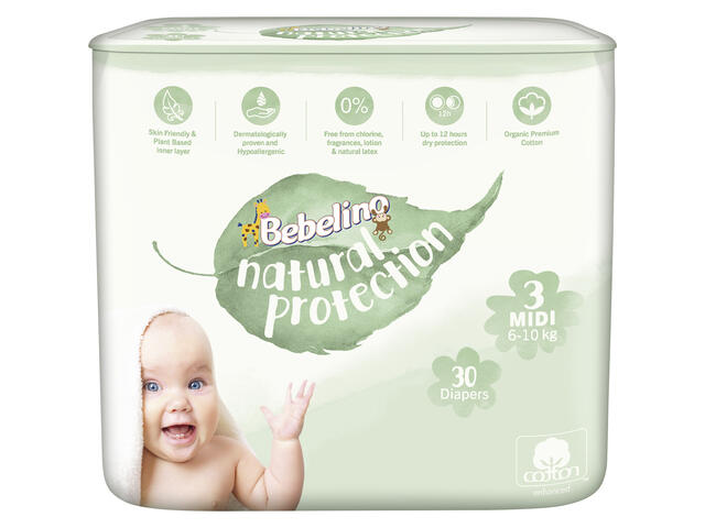 Bebelino Scutece eco 3 Midi 30 buc