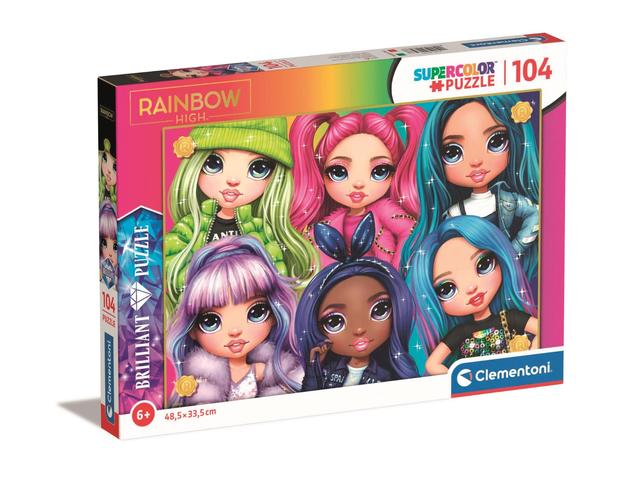 Puzzle Clementoni, Rainbow High Brilliant, 104 piese