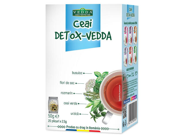 Ceai detoxifiere Vedda, 20 plicuri