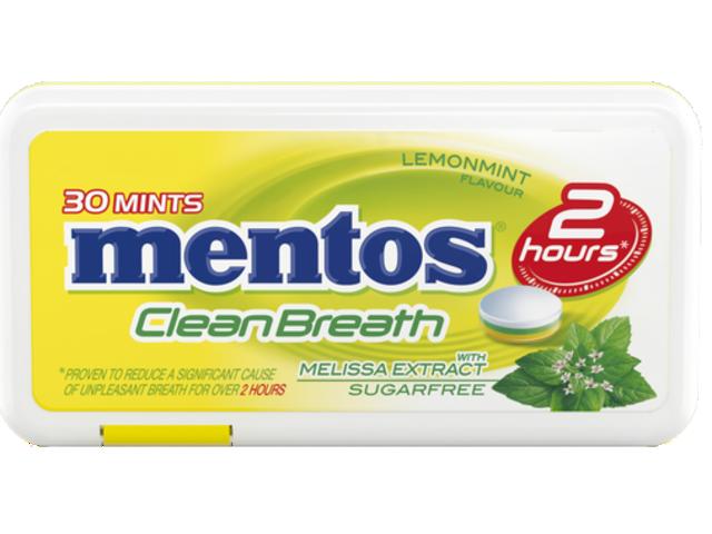 Mentos Clean Breath Lemon 21G