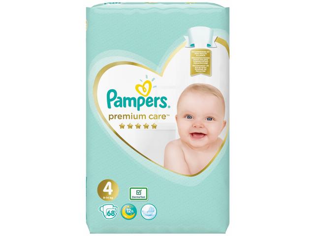 Scutece Premium Care Marimea 4 9-14kg 68buc Pampers