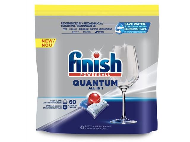 Detergent capsule pentru masina de spalat vase Finish Quantum, 60 spalari