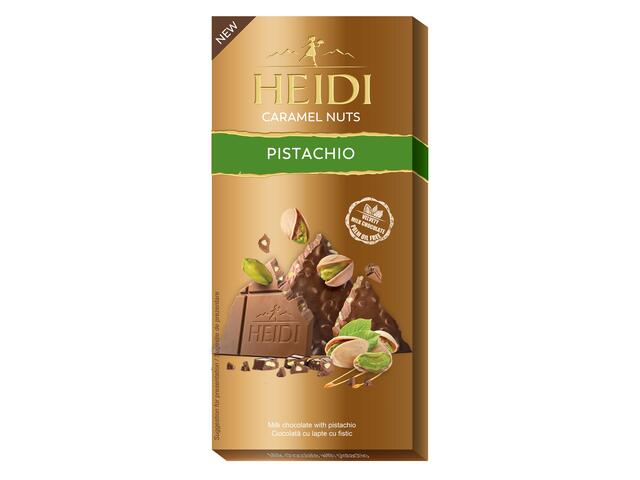 Ciocolata Heidi Caramel Nuts fistic 80g